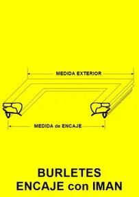 BURLETES ENCAJE CON IMAN